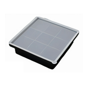 Silicone Ice Cube Tray with Lid - 9 Large Cubes for Whisky and Cocktails